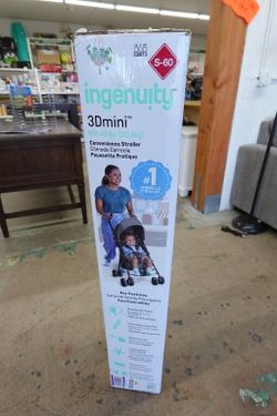 Ingenuity 3D Mini Convenience Lightweight Stroller with Compact Fold – Gray