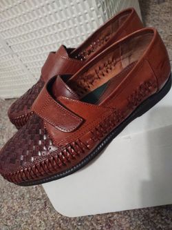 Men's Slip-on Leather Shoe/ Anti-slip Sole
