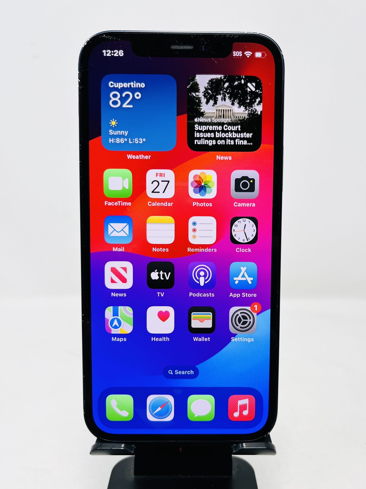 Apple iPhone 12 Black A2172 128GB Carrier Unlocked- Clean IMEI - Clean Blacklist