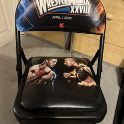 Wrestlemania 28 John Cena Vs The Rock Exclusive Folding Chair 