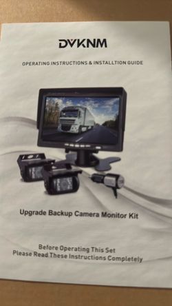 Dvknim upgrade back up camera monitor