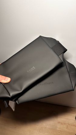 Rains Black Wash Bags - Set of 2