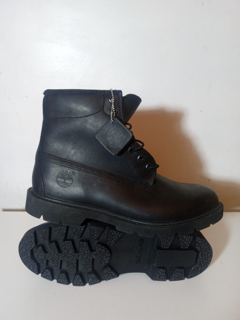 New! Timberland Black Leather Premium Men Sz 11.5