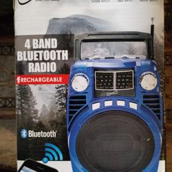 Supersonic 4 band Bluetooth radio, new in box