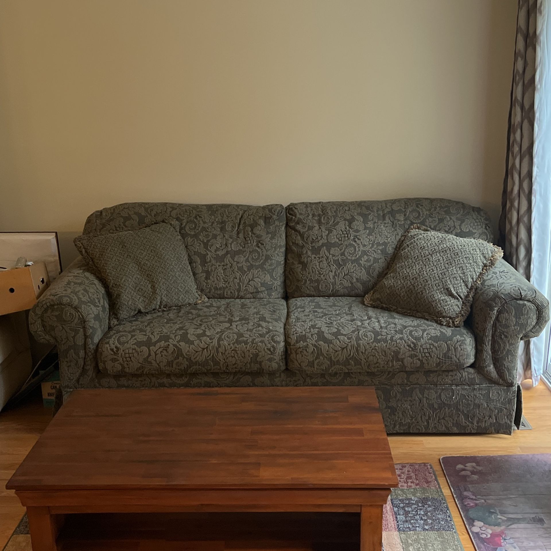 Sofa. Olive Green.