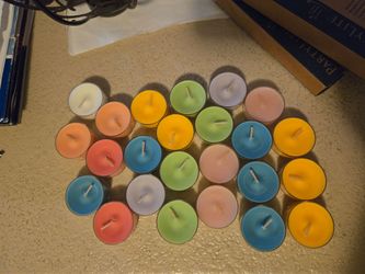 Partylite Teal light candels/12