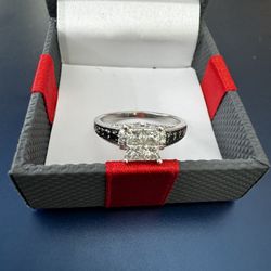 Black 1 Carat Engagement Ring 