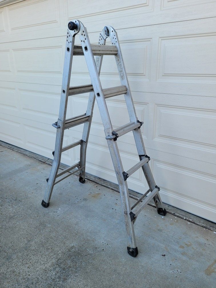 Gorilla Multi position folding extension ladder