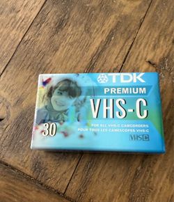TDK VHS-C Premium 3 Pack Blank Video Cassette Camcorder Tapes New Sealed