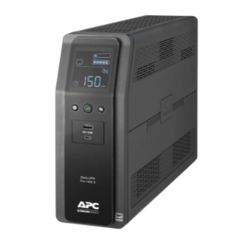 APC Back-UPS Pro, 1500VA/900W, Tower, 120V, 10x NEMA 5-15R outlets, AVR, USB Type A + C ports, LCD, User Replaceable Battery