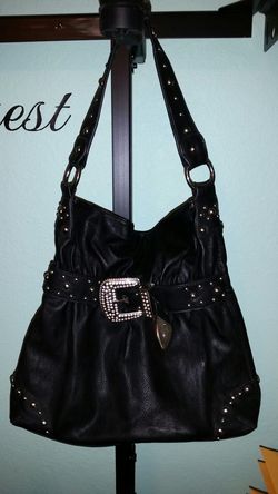 Studded pocketbook purse bag