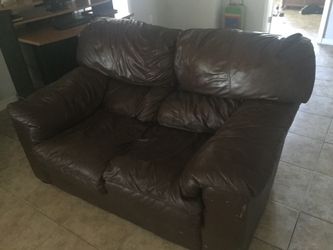 Leather couch
