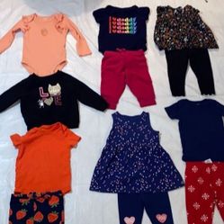 Bundle Baby Girl  Clothes 12 M / Ropa De Bebe  12M