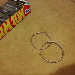 Sliver Hoop Earrings 