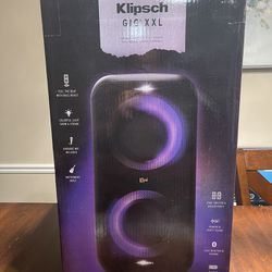 Klipsch portable Bluetooth party Speaker with karaoke mic ( new inbox )