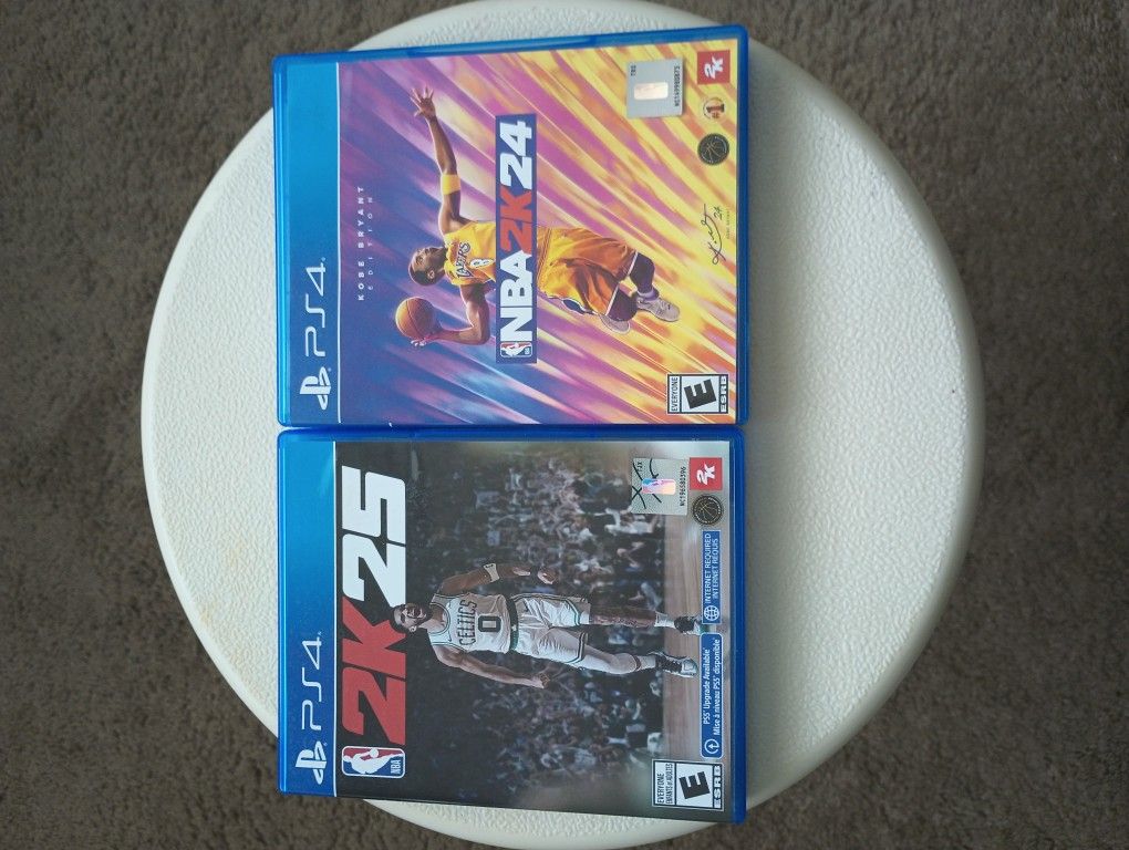 NBA 2K 25 And NBA 24 Video Games For PS4