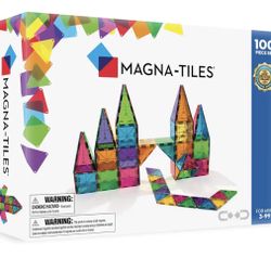 MAGNA-TILES Classic 100-Piece Magnetic Construction Set, The ORIGINAL Magnetic Building Brand