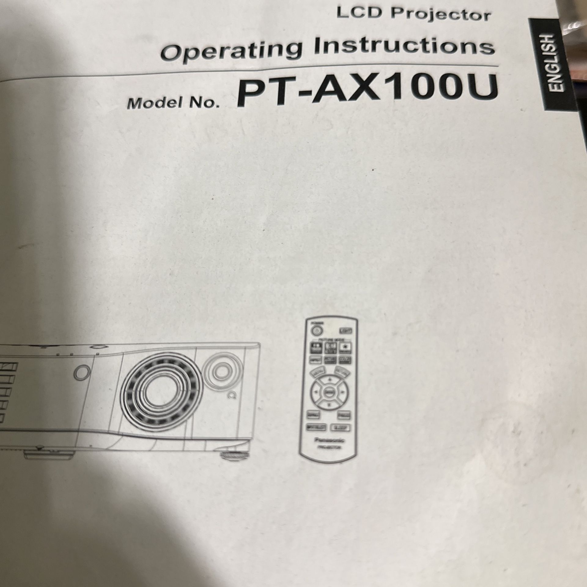 Panasonic LCD Projector Model Ptax100U works Great for Sale in Modesto
