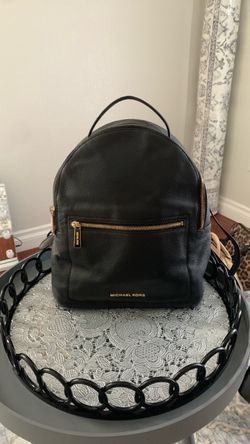 Michael Kors Black Leather Backpack