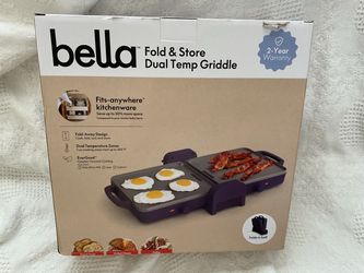BELLA FOLD N STORE DUAL TEMP GRIDDLE NEW IN BOX