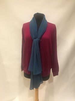 Teal scarf wrap hijab turban shawl