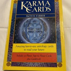 NEW Karma Cards by Monte Farber  Psychic Astrology Guide Book & Cards (COMPLETE SET)