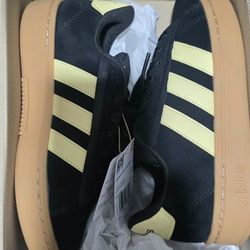 Adidas Grand Court Alpha 00s Women's 7 Black Yellow Gum IH1288 + Extra Laces