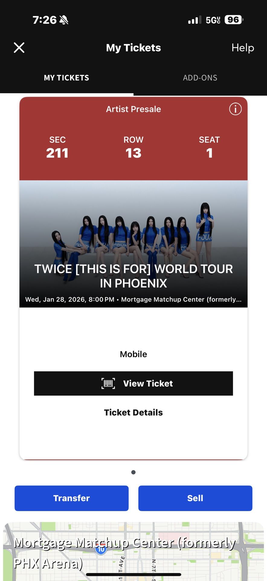 TWICE “this is for” world tour ticket