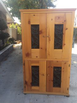 Beautiful sturdy wood Armoire
