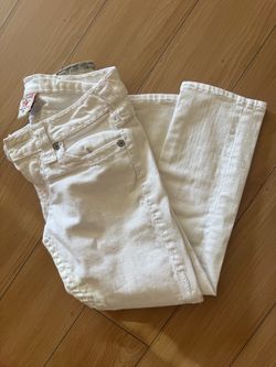 True Religion White Denim Jeans 25