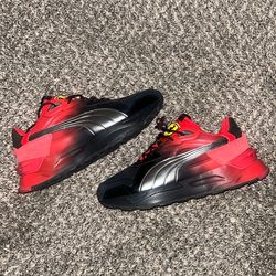 ($60 FIRM) Puma Scuderia Ferrari Sneakers Size 10 Men’s Black Red Silver Yellow