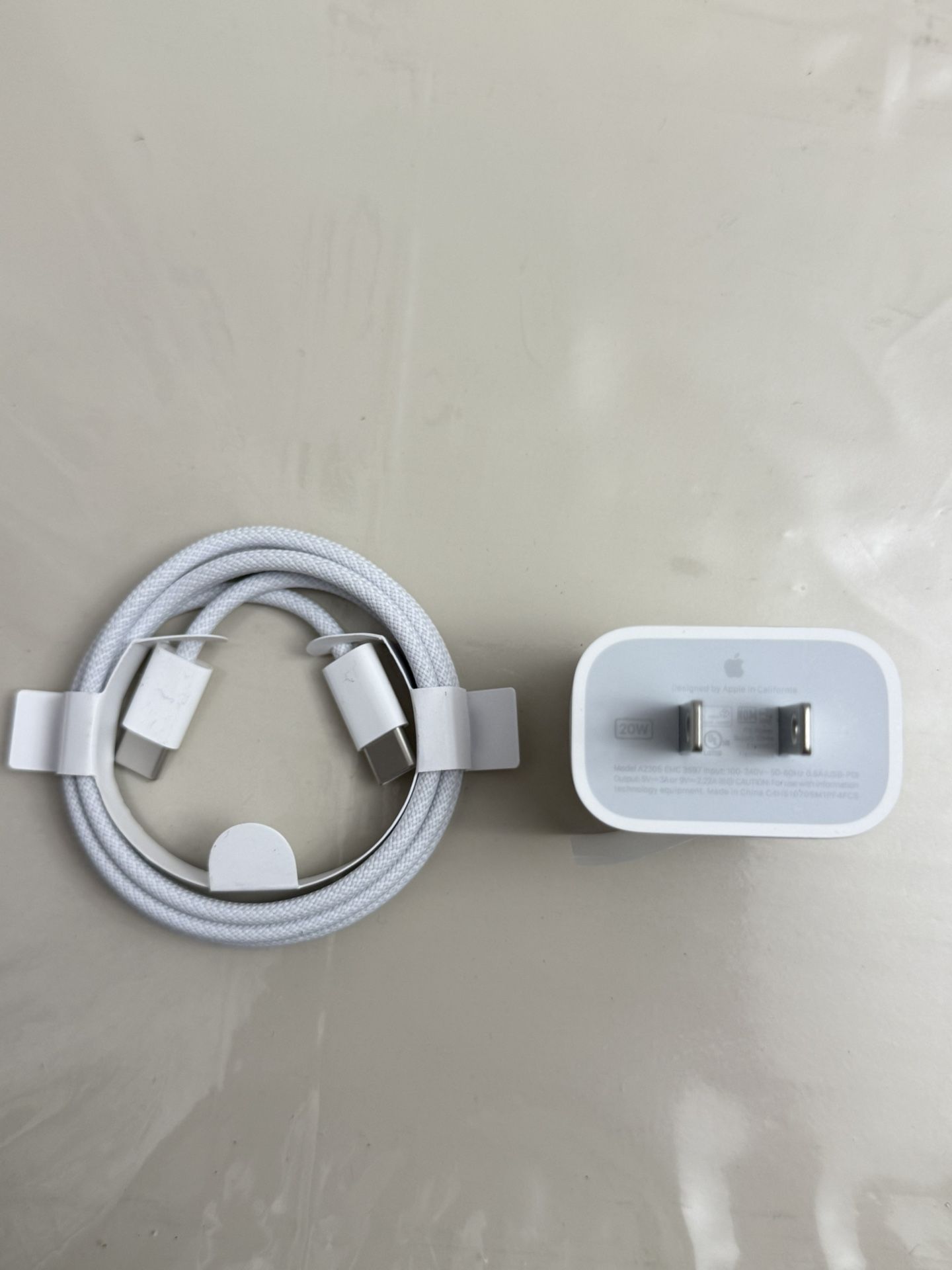 Original Apple Charger power adapter & charger cable both for 20$