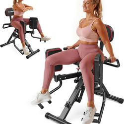 HA1 2-in-1 Hip Abductor and Adductor, Glute & Inner Thigh Workout Equipment for Home Gym, Leg Workout and Booty Builder with 6 Adjustable Resistance B