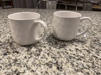 Set of Two Speckled Mugs 