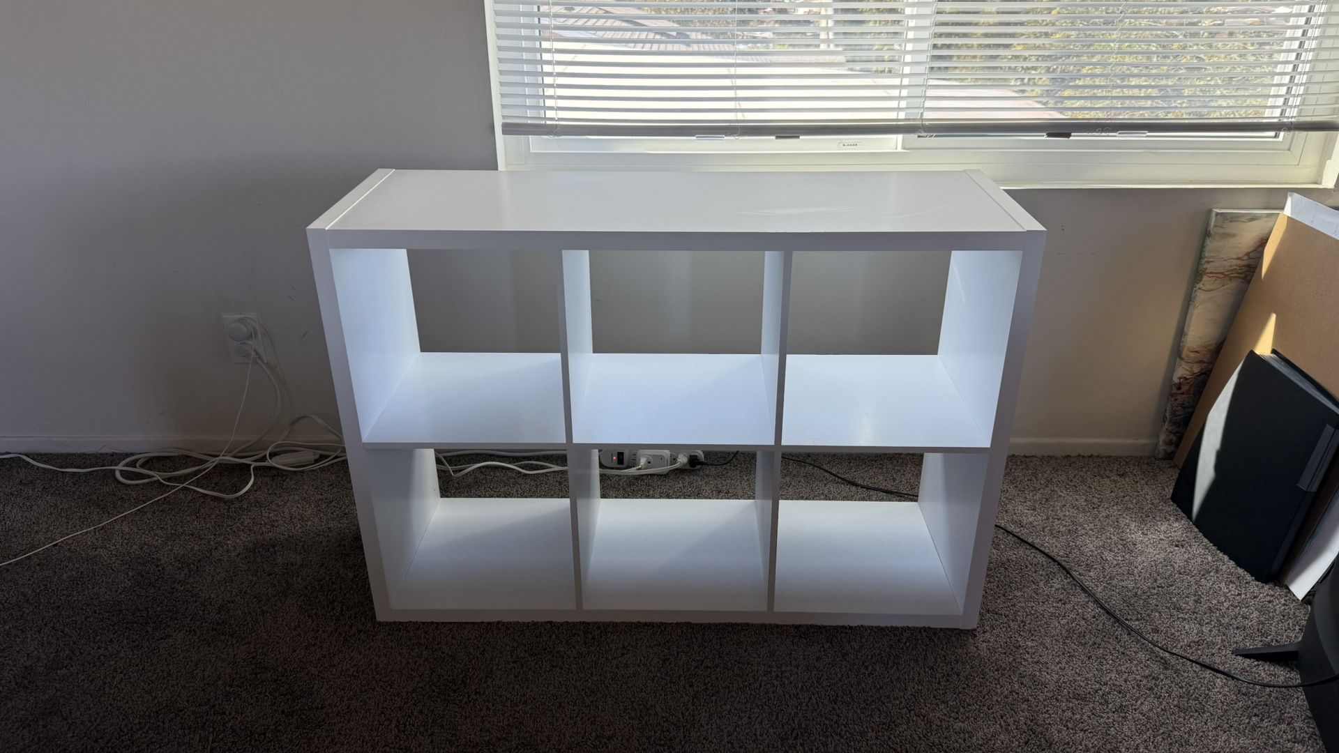 Six Cube White Shelf