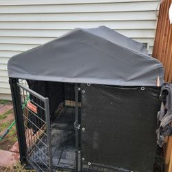 Costco...Lucky Dog STAY Series Studio Jr. Dog Kennel 4'x4' with Privacy Screen