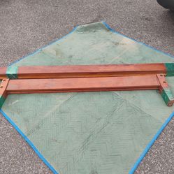 Queen size headboard, footboard and side rails