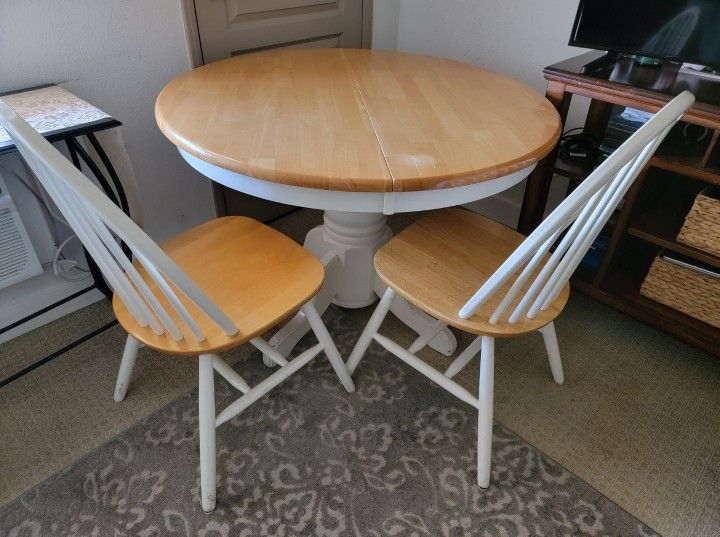 Round Dining Set - Table with 4 Matching Chairs