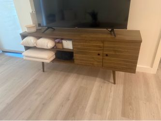 Solid wood mid-century modern coffee table; $175 OBO
