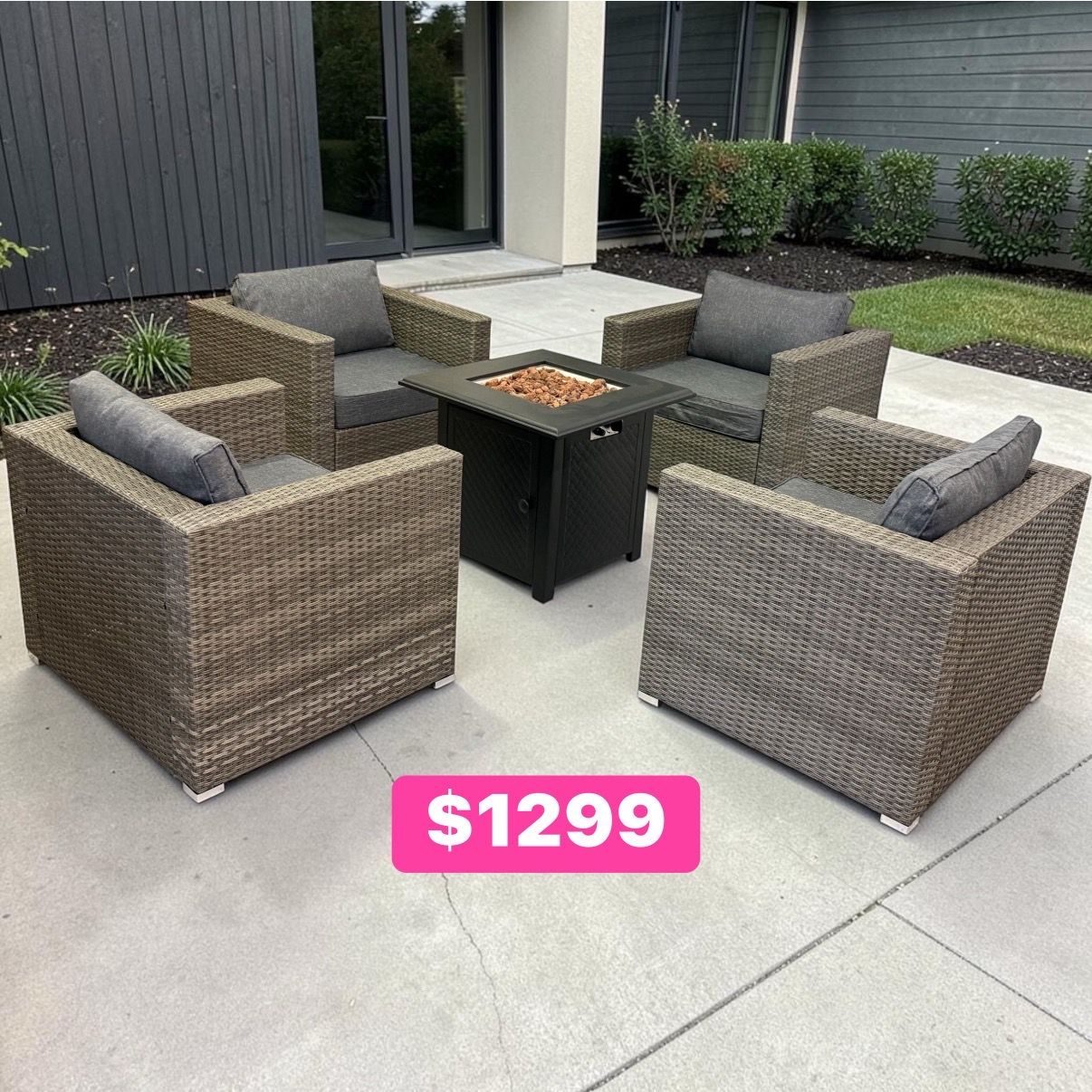New inbox patio set (we finance and deliver)($54 down, (90 day no interest
