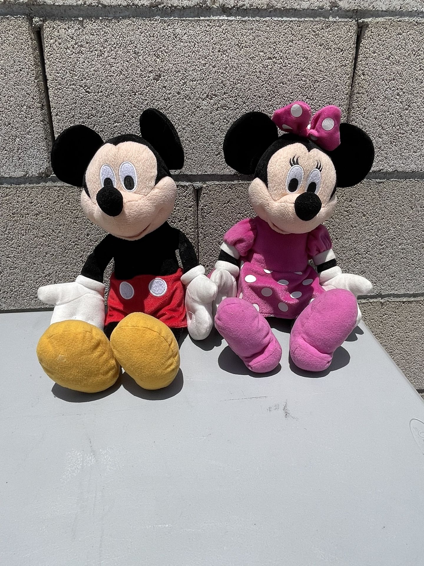Mickey and Minnie Stuffed Animals