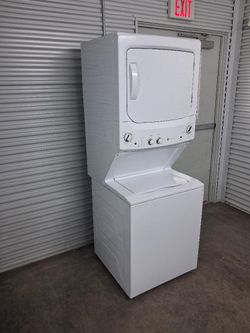 GE 27"W Stackable Washer and Electric Dryer