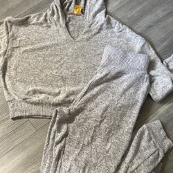 Cropped Hoodie Set