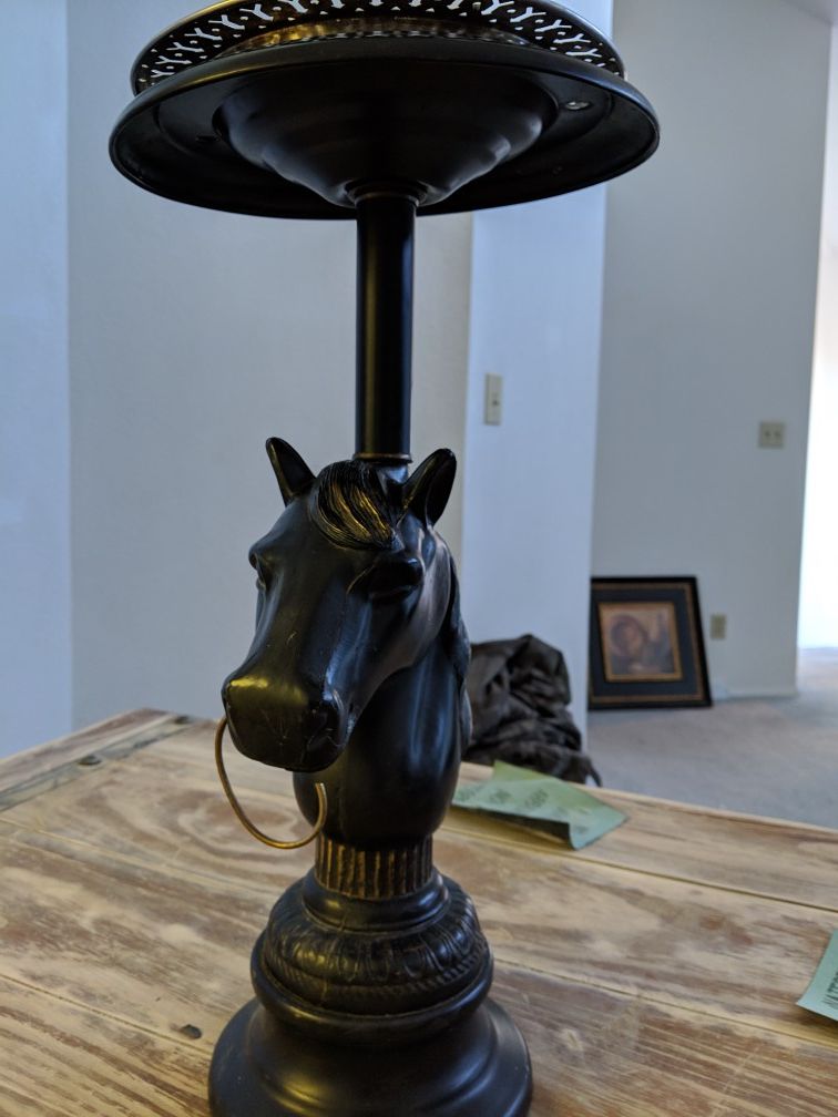 Vintage horse smoke stand