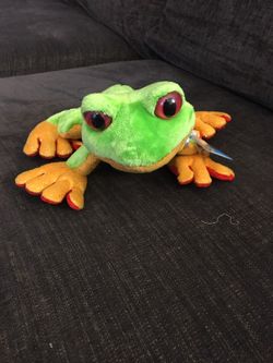 Adopt a pet tree frog plush toy