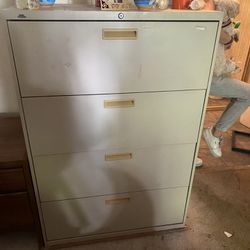 Large 4 Drawer Filing Cabinet 