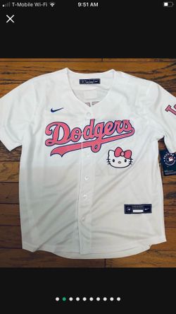 Youth Los Angeles dodgers Shohei Ohtani hello kitty jersey
