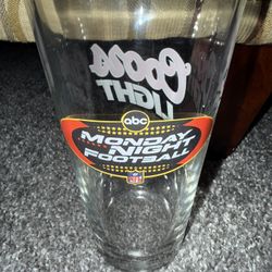NFL Monday Night Football ABC ESPN Coors Light Beer Collectible Glass Used Pre Owned