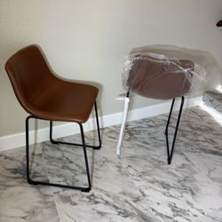 New Counter Height Bar Stools Set of 2, 26Inch Modern Kitchen Island Chairs 