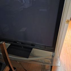 TV With Glass Stand